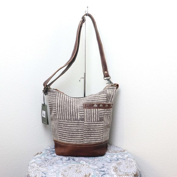 🆕Myra Bag KOFFEE Shoulder Bag Purse Upcylced Bag - Picture 5 of 8